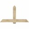 Ekena Millwork Eugene Rough Sawn Timber Gable Bracket, Douglas Fir, 60"W x 35"H x 6"D x 6"F, 14/12 Pitch GBW060X35X0606EUG00RDF - alternate 1
